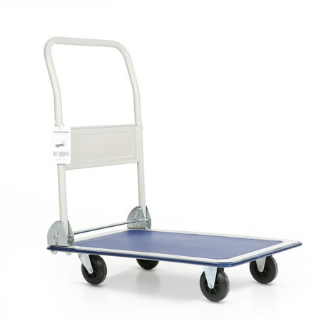 platform dolly folding wheels cart truck foldable ikayaa 150kg warehouse capacity duty heavy hand