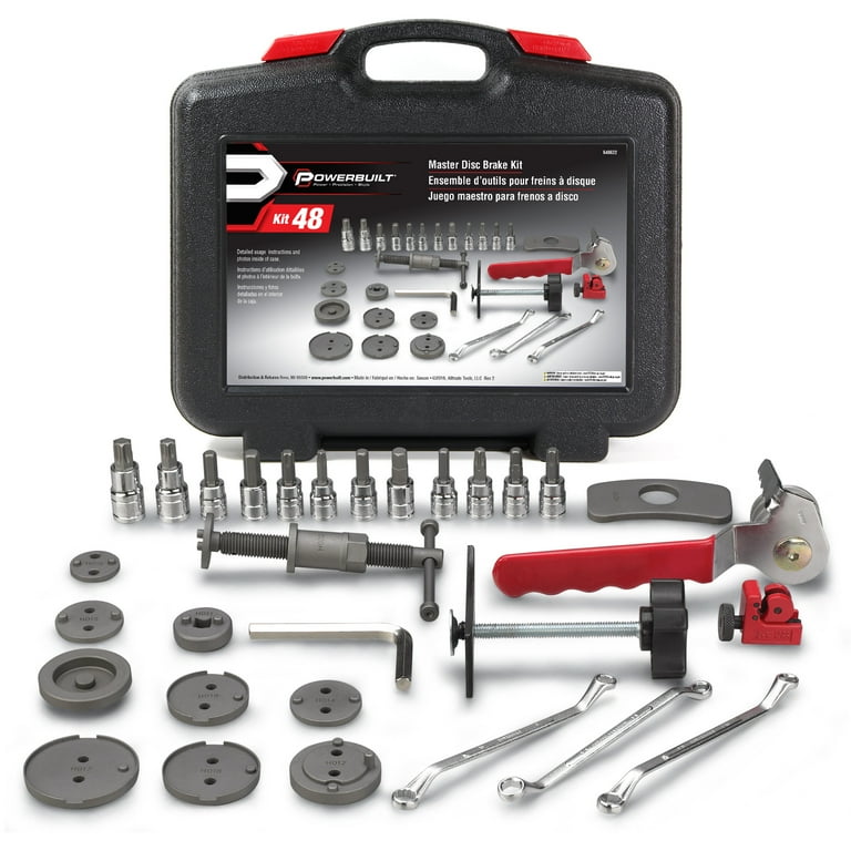 Powerbuilt Tools Kit 48, Master Disc Brake Kit 648622 - Advance
