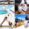 thumbnail image 7 of SKYSONIC Black & White Wild Flower Pattern 20 oz Stainless Steel Insulated Mug, Double Vacuum Insulated Travel Mug with Lid and Straw, 7 of 7