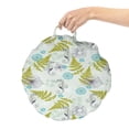 thumbnail image 2 of Sea Round Floor Cushion with Handle, Natural Theme Seahorses and Fern Patterns Leaves and Seashells, Decorative Pillow for Living Room & Dorms, 18" Round, Almond Green Apple Green, by Ambesonne, 2 of 4