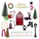 thumbnail image 1 of Xchenda Event & Party 1:12 Puerta de Navidad Mini Casa de Muñecas Puerta de Hadas Escena de Decoración Navideña Habitación, 1 of 8