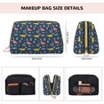 thumbnail image 2 of cute little Dinosaur Makeup Bag, Leather Waterproof Travel Toiletry Bag, Large Capacity Cosmetic Bag Make up Bags Organizer fro Travel Size Toiletries Women Girls, 2 of 4