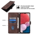 thumbnail image 3 of Dteck for Samsung Galaxy A14 5G Case, Wallet Phone Case for Samsung A14 5G with Wrist Strap, Soft Matte PU Leather Credit Card Holder Folio Flip Phone Cover,Coffee, 3 of 5