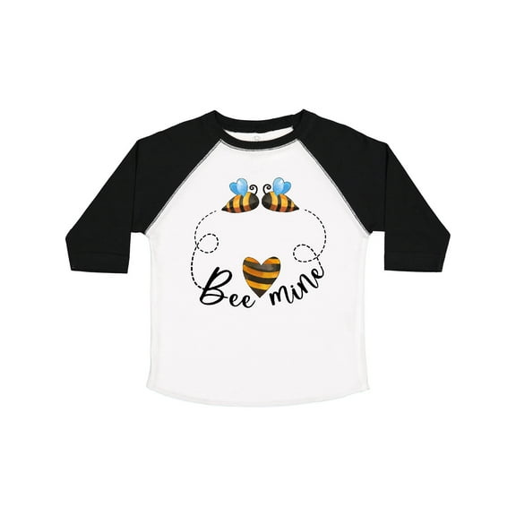 Inktastic Valentine’s Day Bee Mine Cute Bees and Heart Boys or Girls Toddler T-Shirt