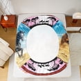 thumbnail image 5 of Castle Fairy Female Men Adults Farm Horse Twin Sheet Sets,Boho Tribal Aztec Bedding, 5 of 7