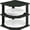 Black, variant on Plate Organizer For Cabinet - 3 Tier Corner Shelf Plates Mugs And Pantry Storage Space Saving Countertop 10 X 10 9.5 Inch Bambusi | Kitchen Counter Saver Dishes Bread