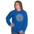 thumbnail image 5 of Wild One Cute Kentucky Needle Point Women Crewneck Sweatshirt Brisco Brands S, 5 of 6
