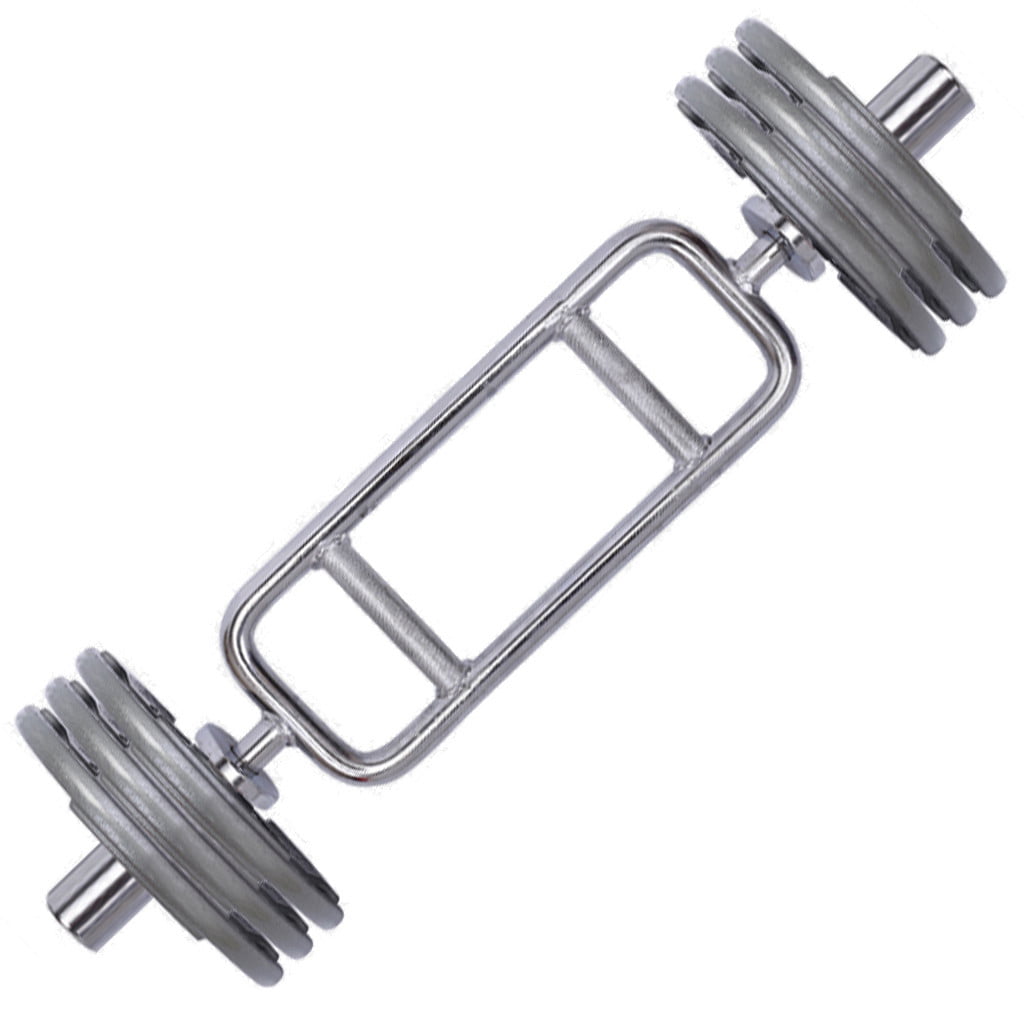 34" Olympic Barbell Triceps Bar Chrome Hammer Curl Weight Bar Home Gym Fitness