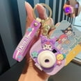 thumbnail image 1 of Cartoon Genuine Sanrio HelloKitty Kulomi Projection Camera Pendant Plush Big Ear Dog Keychain Female, 1 of 7