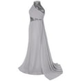 thumbnail image 3 of TTAO Flower Girls Halter Neck Princess Pageant Maxi Dress Kids Sparkly Wedding Party Prom Ball Gown Gray 14, 3 of 7