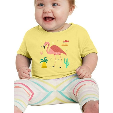 

Cute Flamingo Lineless Art T-Shirt Infant -Image by Shutterstock 6 Months