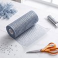 thumbnail image 5 of 1 Roll Deco Mesh Ribbon 6INx30FT Metallic Foil Mesh Rolls for Wreath, Craft Mesh Ribbon Roll for Easter Christmas Party Wedding Home Decor DIY Craft Projects and Gift Wrapping, 5 of 5