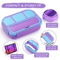 thumbnail image 4 of Fiambrera Bento QQKO para niños y adultos con accesorios, color morado, 4 of 7