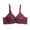 Wine, variant on Timegard Lace Bras for Women Full Support Wirefree Breathable Push up Bras Comfort Daily Thin Bras