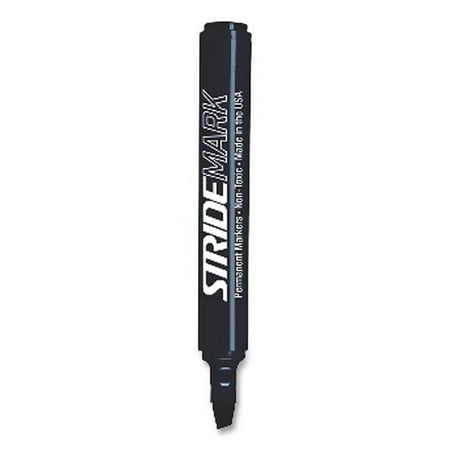 UPC: 0044378220011 | Stride Writing STW22001 Tank Permanent Marker – Broad Chisel Tip – Black – Pack of 12