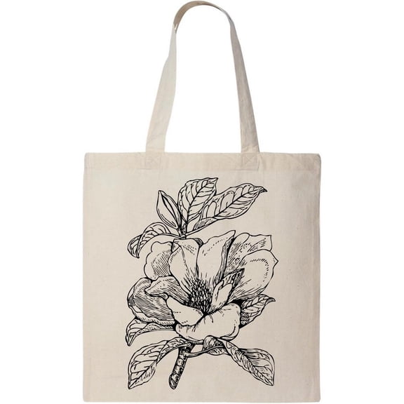 Smartprints Magnolia Grandiflora Tote Bag - Image by Shutterstock, One Size Cotton Canvas Tote Bag