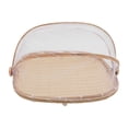 thumbnail image 4 of Carpa para alimentos, cesta de bambú tejida a mano, bandeja para frutas, cesta , contenedor, plato para servir comida, cubierta de malla para 35cmx37cmx16cm, 4 of 9