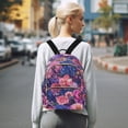 thumbnail image 7 of FORMRS Mini Backpack Purse for Women Travel Daypack Casual Shoulder Bag, Vibrant Art Flowers, 7 of 7