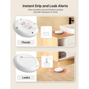 X-Sense Wi-Fi Water Leak Detector Kit, Smart Water Sensor with App Alerts, Ultra-Slim Water Alarm for Basement, Kitchen & Bathroom, 4 Water Sensors + 1 Base Station, White