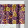 thumbnail image 3 of Ambesonne Vintage Valance Pack of 2, Oriental Curvy Paisley, 42"X12", Multicolor, 3 of 5