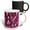 Multicolor, variant on 3drose, Image of Stacked Cubes of Pink and Purple Gold Rimmed, 15oz Mug