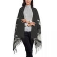 thumbnail image 4 of Bufanda de Halloween con estampado personalizado Jack Skellington para hombres y mujeres, bufandas cálidas, envoltura de chal de pesadilla antes de Navidad, invierno y otoño, 4 of 5