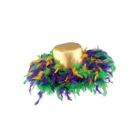 Glitz & Gleam Mardi Gras Feather Hat