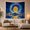 Cosmic Sun, variant on Cosmic Sun Over Reflective Mountain Nebula Sky Mystical Celestial for Space Lovers Celestial Wall Art Housewarming Gift Tapestry Wall Hanging for Bedroom and Living Room