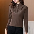 thumbnail image 5 of Wowcloth Woman's Thermal Base Layer Shirt, Solid Color Long Sleeve Mock Neck with Double-Layer Fleece, Insulating and Warm for Winter and Daily Wear, 5 of 5