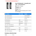 thumbnail image 2 of Front Coil Spring Set - Compatible with 1966 - 1979 Ford Bronco 1967 1968 1969 1970 1971 1972 1973 1974 1975 1976 1977 1978, 2 of 3