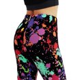 thumbnail image 4 of Women's 80s Leggings Artistic Splash Printed Buttery Soft Stretchy Pants Accessories for Women Summer Leggings, 4 of 6