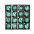 thumbnail image 3 of 16 piezas de adornos de bolas de Navidad de 6 cm, bolas de Navidad pintadas para decoración de fiestas, bolas de regalo navideñas colgantes para Año Nuevo, 3 of 5