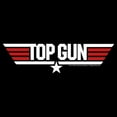 thumbnail image 2 of Women's Top Gun Red and White Movie Logo Graphic T-Shirt, 2 of 4