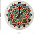 thumbnail image 3 of SKYSONIC Silent Wooden Round Wall Clock Ethnic Mandala Ornament Non Ticking Battery Operated Clocks for Home Office Living Room Bedroom, 3 of 3