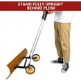 thumbnail image 6 of Snow Shovel Pusher 37 inch Bi-Directional Wheeled Rolling Pusher Shovel with Angled Blade Barn Shovel for Snow Removal of Drive, Decks, Walkway, 6 of 8