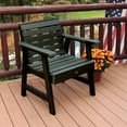 thumbnail image 3 of Highwood USA, LLC. AD-CHGW1-CHE Weatherly Garden chair - Eco-friendly synthetic wood in charleston green, 3 of 10