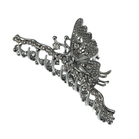 Vocoste Hair Clip Butterfly Shape Hair Clip for Women Titanium Tone
