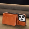 thumbnail image 5 of 2-in-1 Wallet Case for iPhone 15 Pro Max, RFID Blocking PU Leather with Magnetic Detachable 9 Card & Cash Slots, Kickstand Shockproof Protective Classic Slim Cover for Women & Men, Lightbrown, 5 of 12