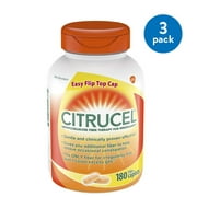(3 pack) (3 Pack) Citrucel Caplets Fiber Therapy for Occasional Constipation Relief, 180 count