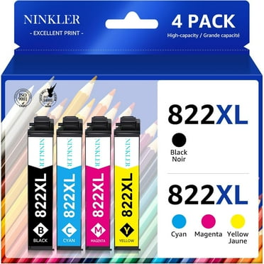822XL Printer Ink for Epson 822XL Ink Cartridges for Epson WF-4830 WF-3820 WF-4833 WF-4820 WF-4834