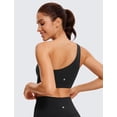 thumbnail image 2 of Top CRZ YOGA Butterluxe de un Hombro, Soporte Bajo, Negro XL, 2 of 5