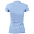 thumbnail image 3 of Ma Croix Womens Pique Polo Shirts Dry Comfort Slim Fit Casual Short Sleeve Top, 3 of 4
