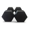 thumbnail image 4 of HolaHatha Iron Hexagonal Cast Exercise Dumbbell Free Weight Pair, 45 Pounds, 4 of 4