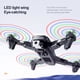 thumbnail image 3 of LED Cámara brillante Cámara Drone COLLPLABLE RECARGABLE AUTOMÁTICA ARENICA AJUSTABLE MODO INALÁMBRICO MODO INDIVIDORIO Quadcopter WiFi Aircraft 1pc Batería Inevent EL006205-01B, 3 of 7