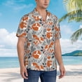 thumbnail image 5 of Daiia Vintage Blue Fox Family A Hawaiian Shirt for Men Gentle Cotton Regular Short Sleeve Casual-3X-Large, 5 of 9