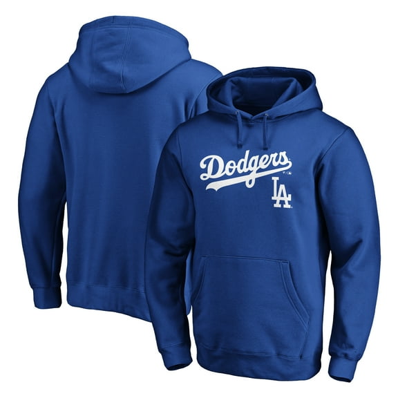 Men's Royal Los Angeles Dodgers Team Lock Up Logo Pullover Hoodie