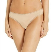 Calvin Klein Womens CK Flirty Thong, Bare, XLarge