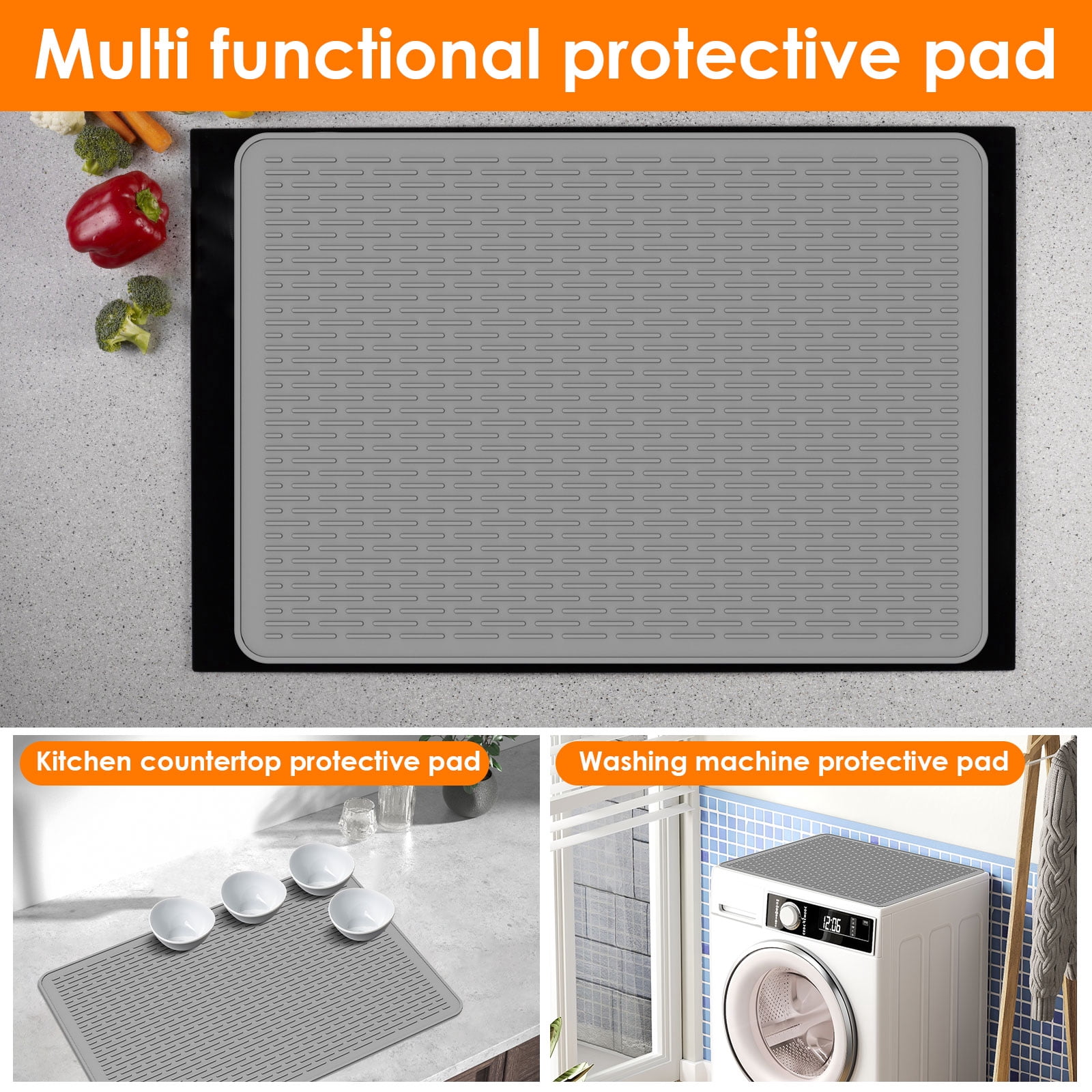 Ikoopy Thermochromic Silicone Stove Top Cover Extra Large Rollable Glass Cooktop Protector for Electric Stove Kitchen Countertop