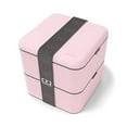 thumbnail image 2 of monbento MB Carré Bento Boîte - Litchi Rose, 2 of 4