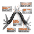 thumbnail image 3 of Ozark Trail 11-in-1 Fishing Multi-Tool with Pliers, Wire Cutter and Knife, 3 of 13